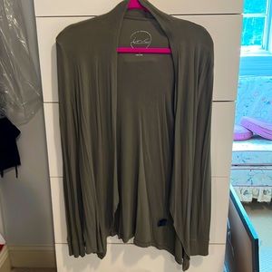 Gently worn, Large, Sage Green, Waterfall Cardigan by INC